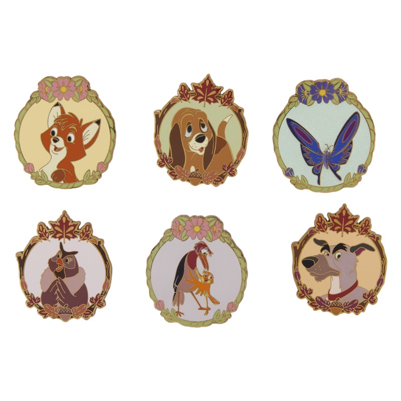 Disney Loungefly Mystery Blind Pins The Fox And The Hound Rox Et Rouky Asst 12pcs